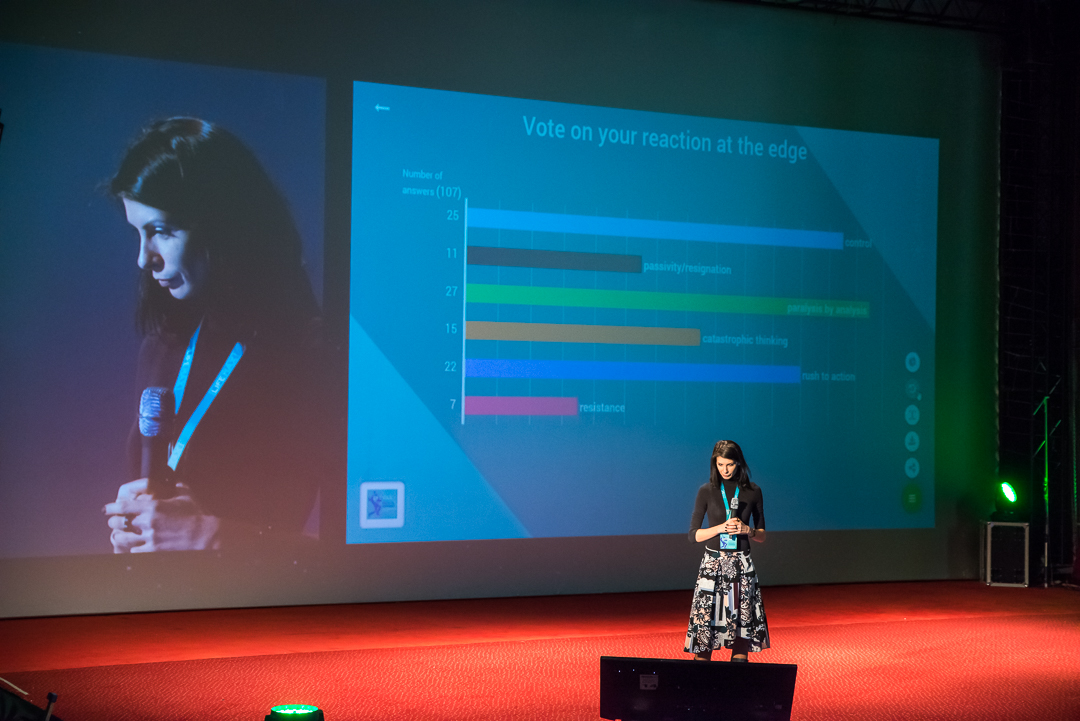 poll results shown during an event 